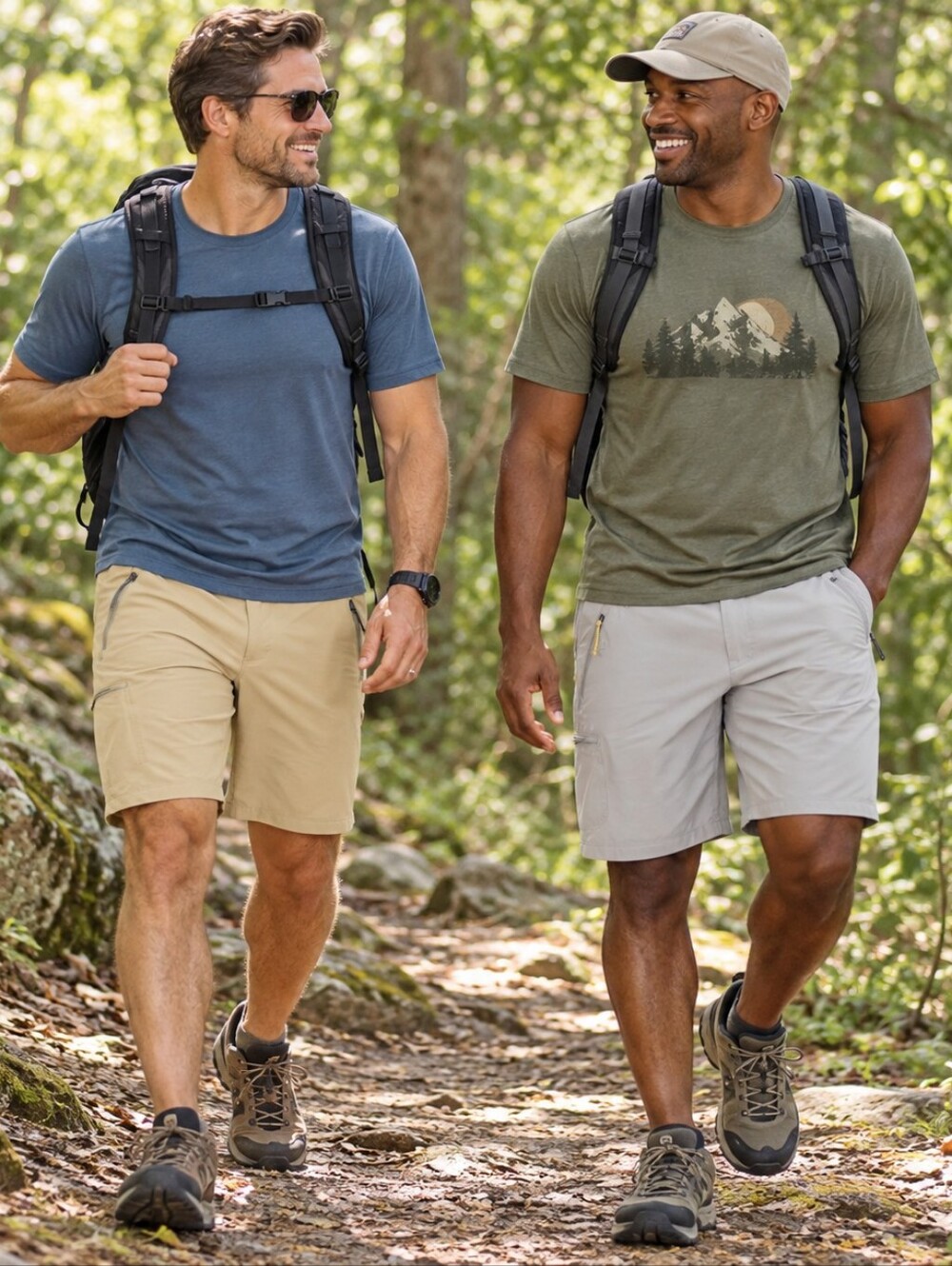 Columbia Lot of (2) Silver Ridge Cargo Shorts Hiking Outdoor Gorpcore Men's 38